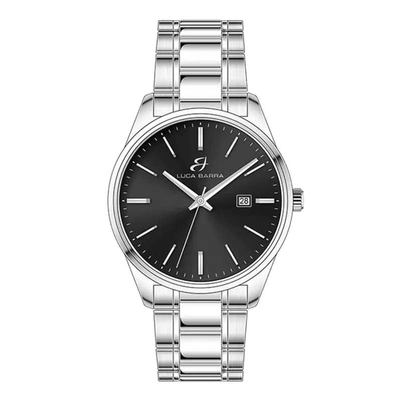 OROLOGIO UOMO IN ACCIAIO QUADRANTE NERO