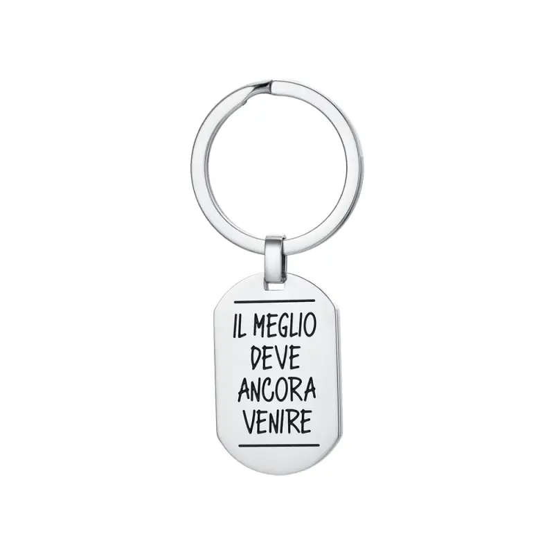 PORTACHIAVE UOMOIN ACCIAIO IL MEGLIO DEVE ANCORA VENIRE