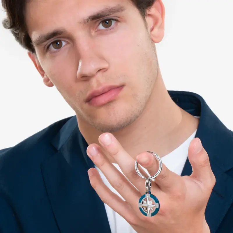Luca Barra Portachiavi Uomo Blu 2498275 miniatura 3
