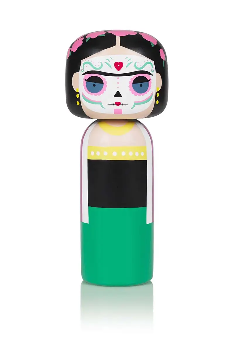bambola kokeshi Frida Multicolore