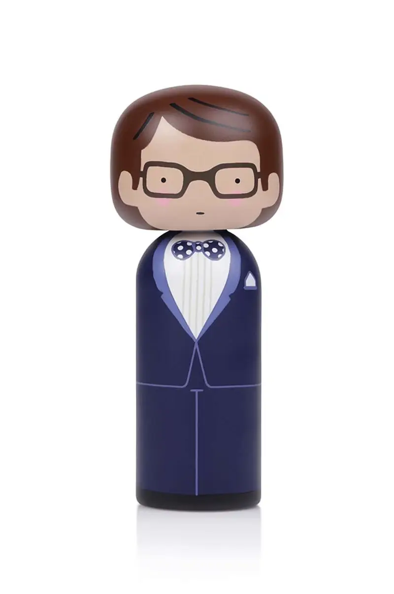 bambola kokeshi Yves Multicolore