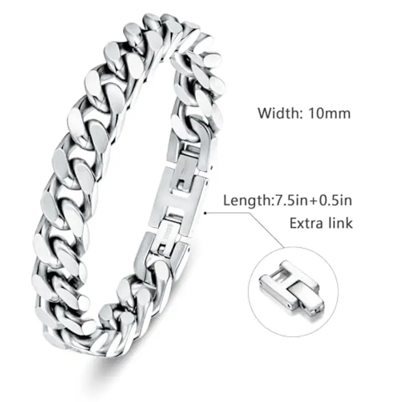 LUCKY2+7 Bracciali Uomo Argento 2292022 miniatura 2