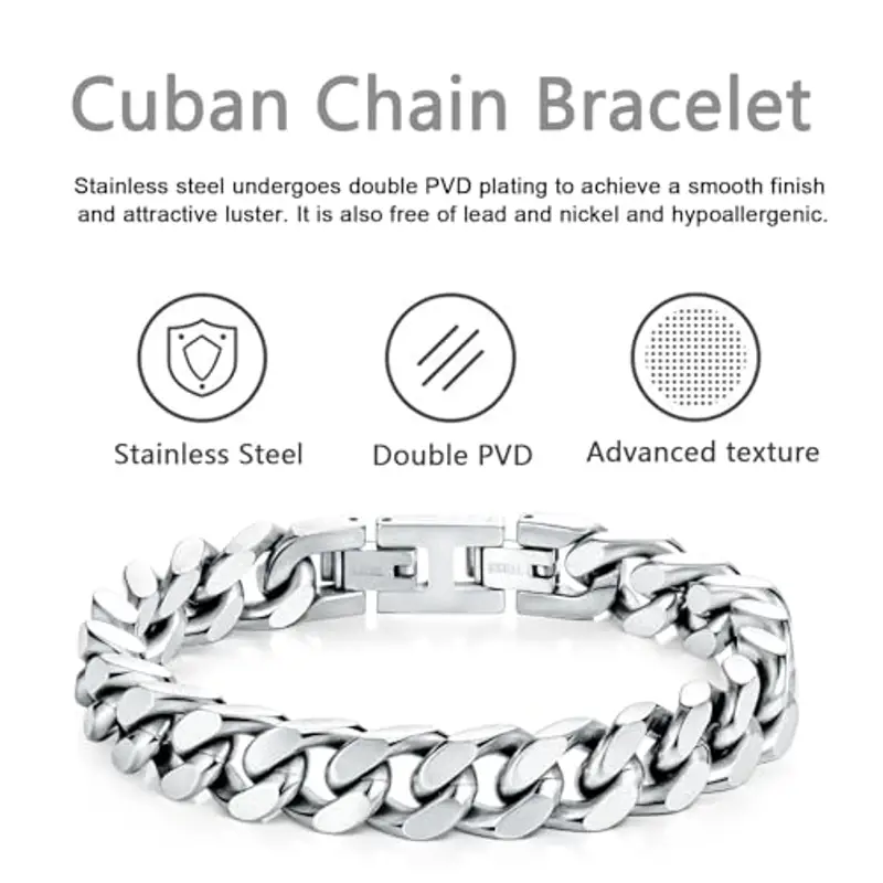 LUCKY2+7 Bracciali Uomo Argento 2292022 miniatura 3