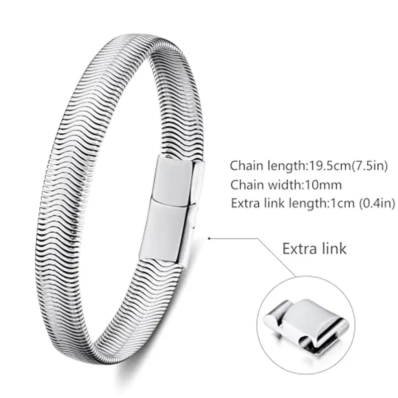 LUCKY2+7 Bracciali Uomo Argento 1956918 miniatura 2