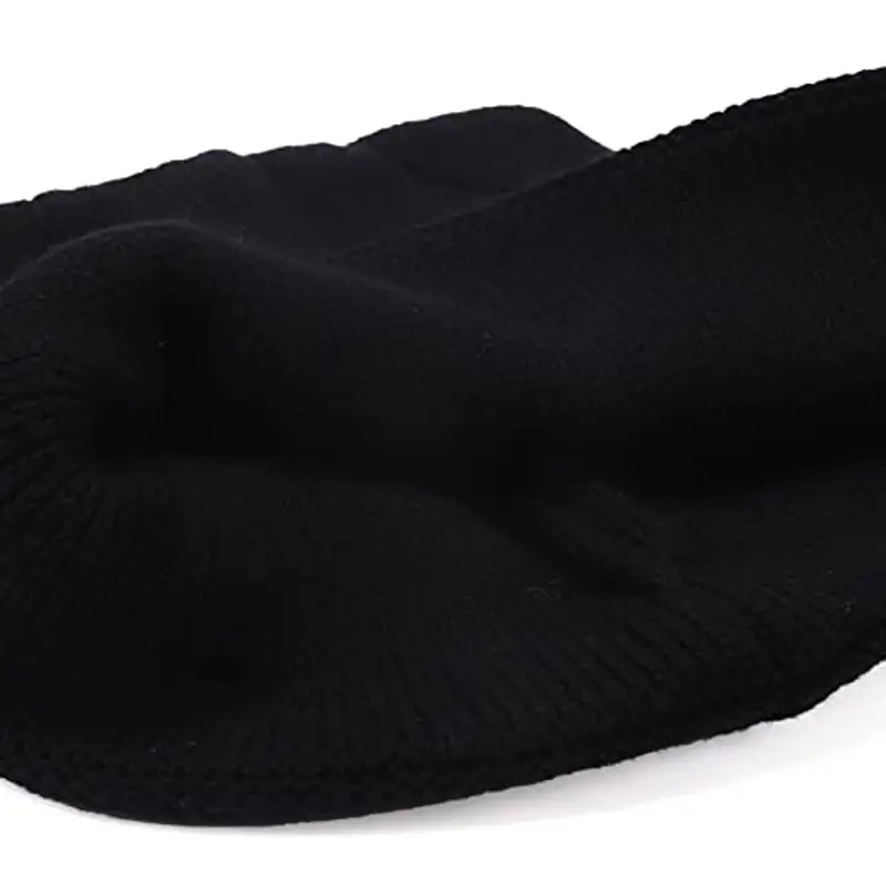 LUCKYBUNNY Berretto con orecchie di gatto per donne e ragazze, autunno inverno maglia polsino beanie hip hop berretto miniatura 2