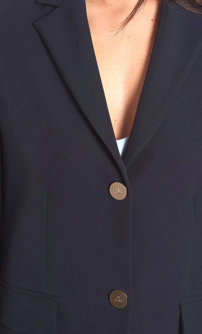 Giacca luckylu monopetto, colore blu miniatura 2