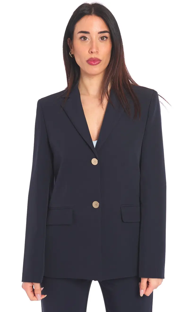 Giacca luckylu monopetto, colore blu