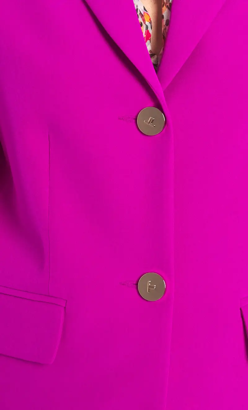 Giacca luckylu monopetto, colore fuxia miniatura 2