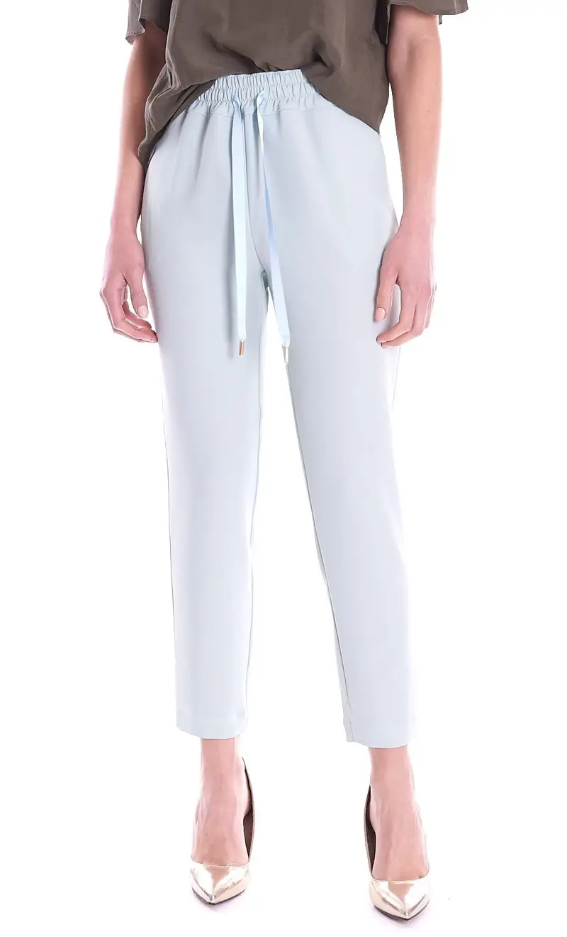 Pantalone luckylu jogger con elastico, colore verde