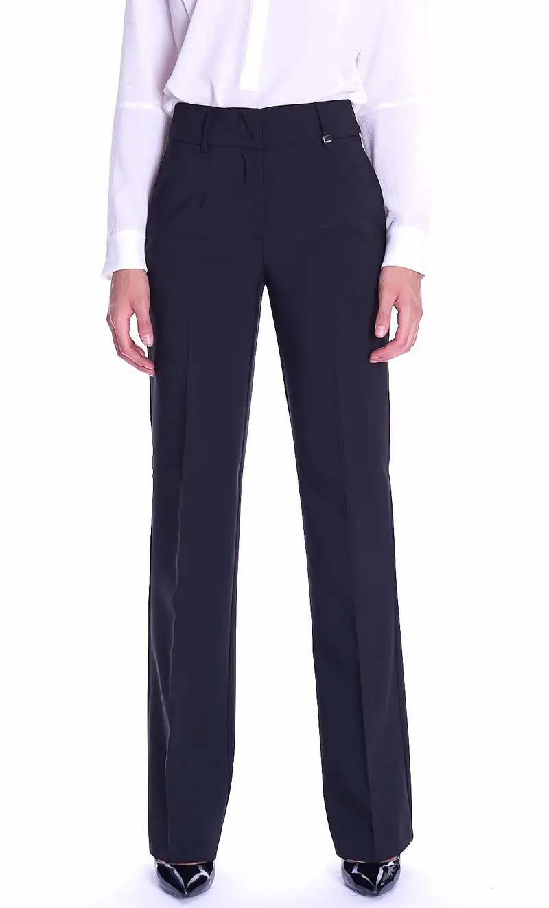 Pantalone luckylu palazzo vita alta, colore nero