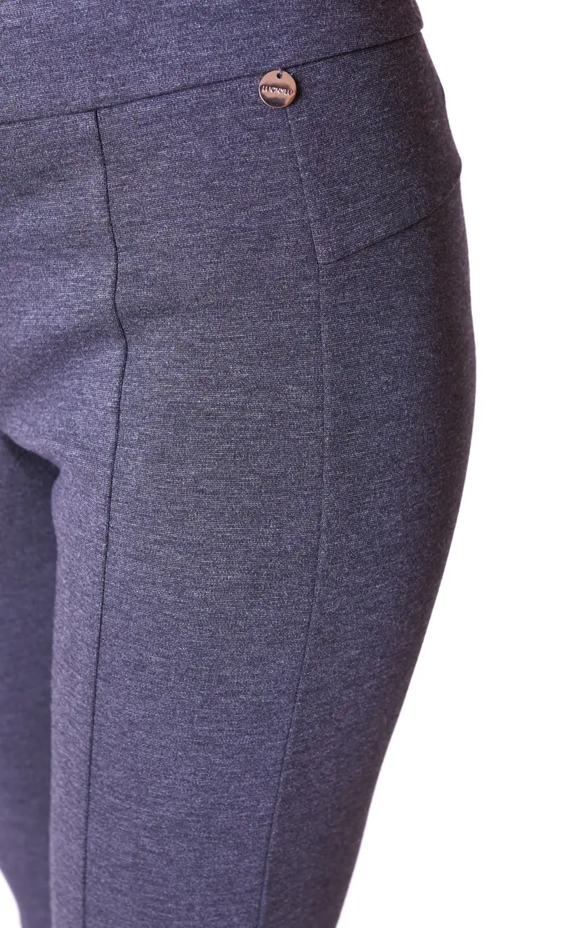 Pantalone punto milano, colore grigio miniatura 2
