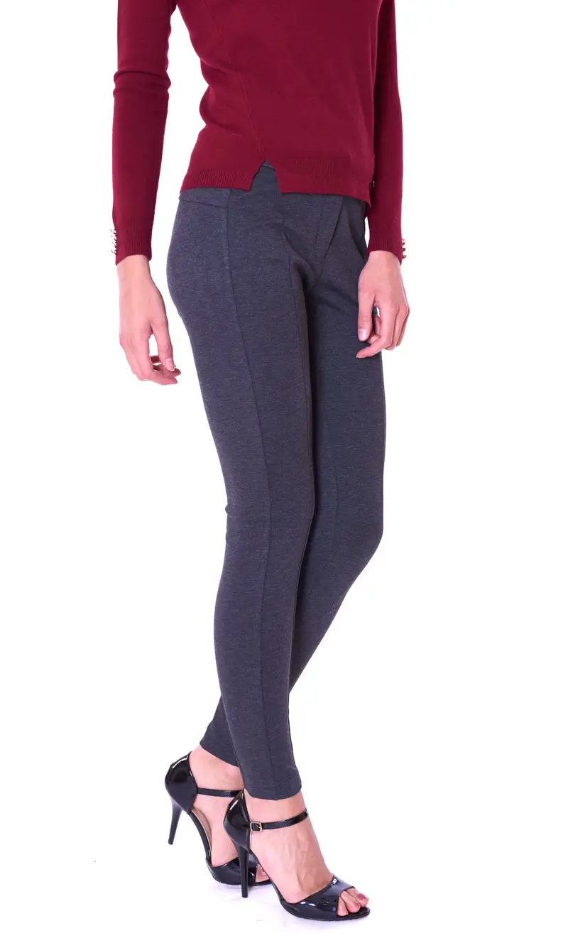 Pantalone punto milano, colore grigio