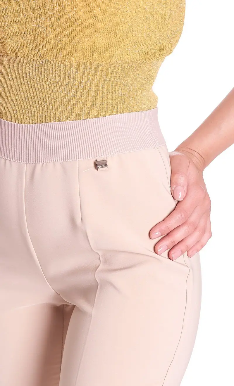 Pantalone skinny luckylu, colore beige miniatura 2