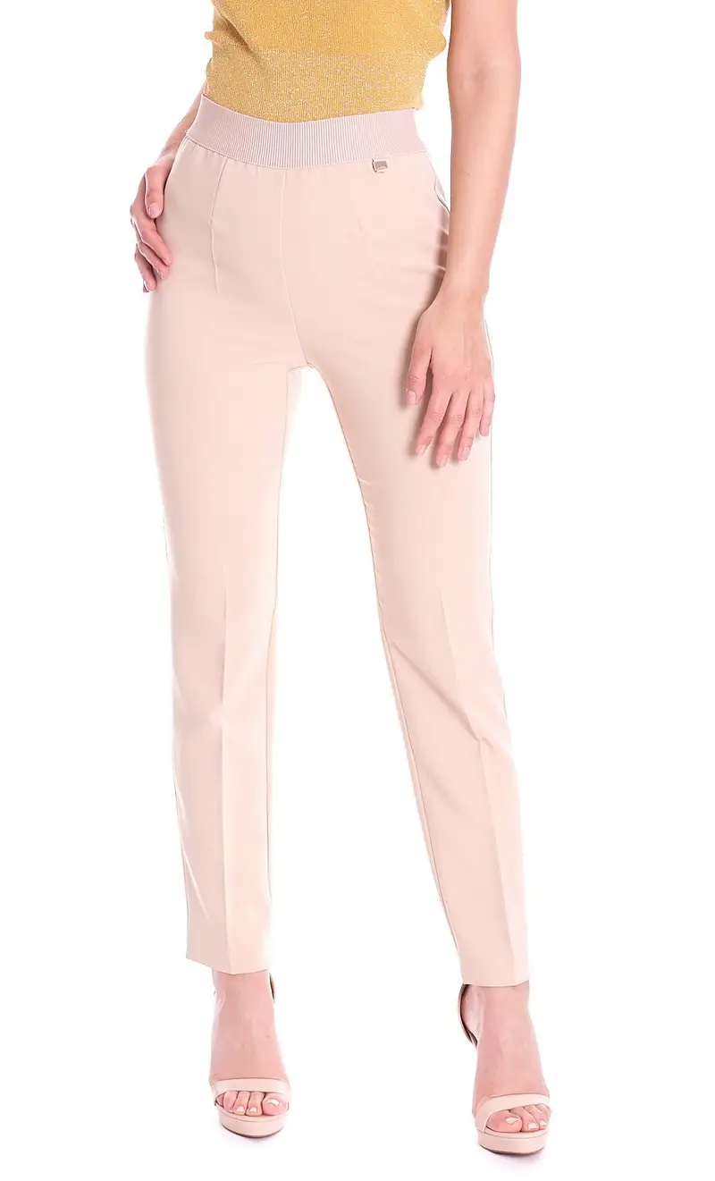 Pantalone skinny luckylu, colore beige
