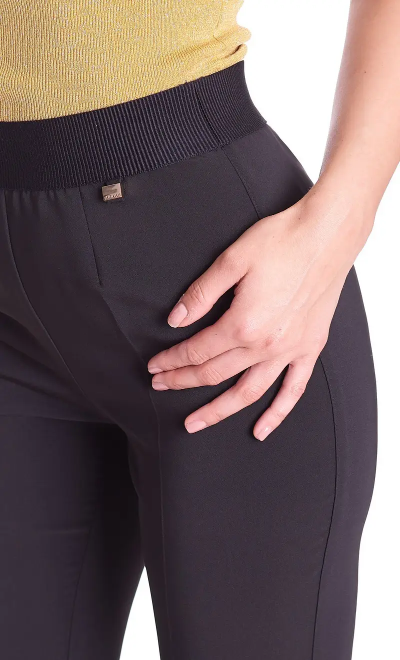 Pantalone skinny luckylu, colore nero miniatura 2