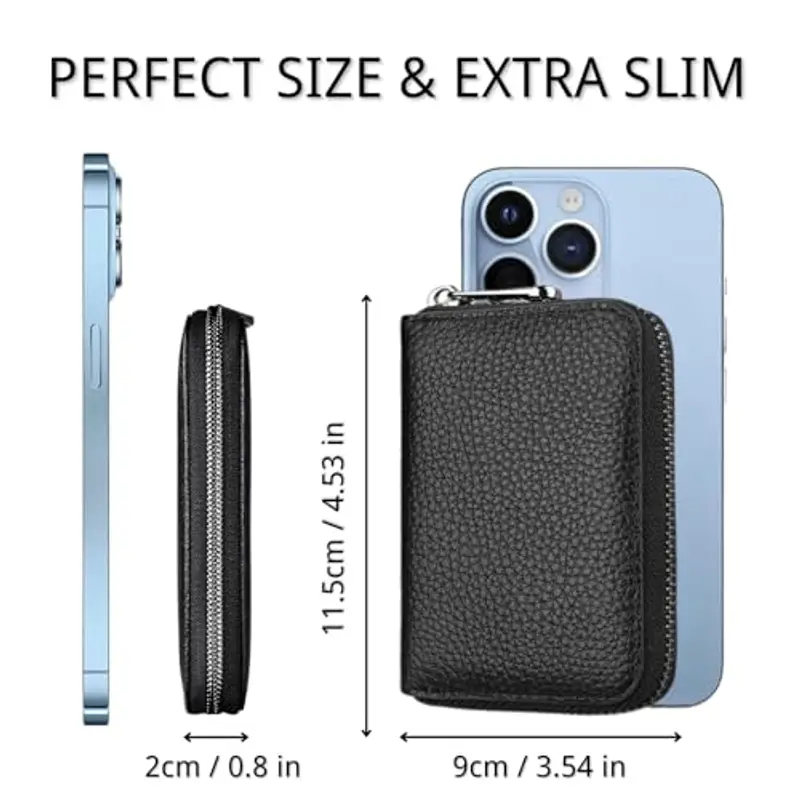 LUFFLOK Porta carte di credito Uomo Nero 943377 miniatura 2