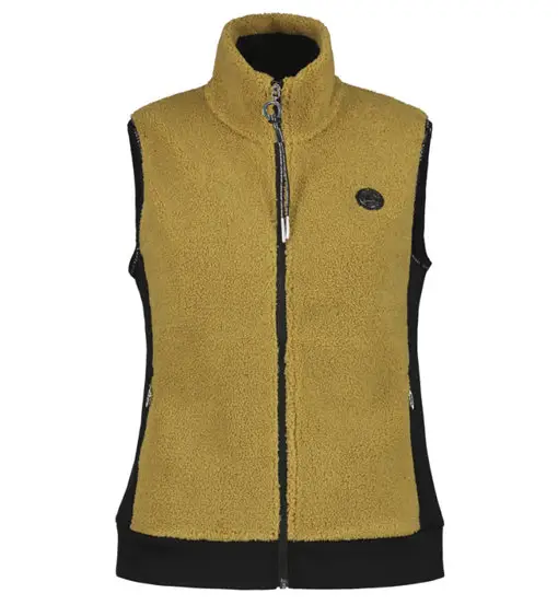 Alikartano W - gilet in pile - donna Dark Yellow