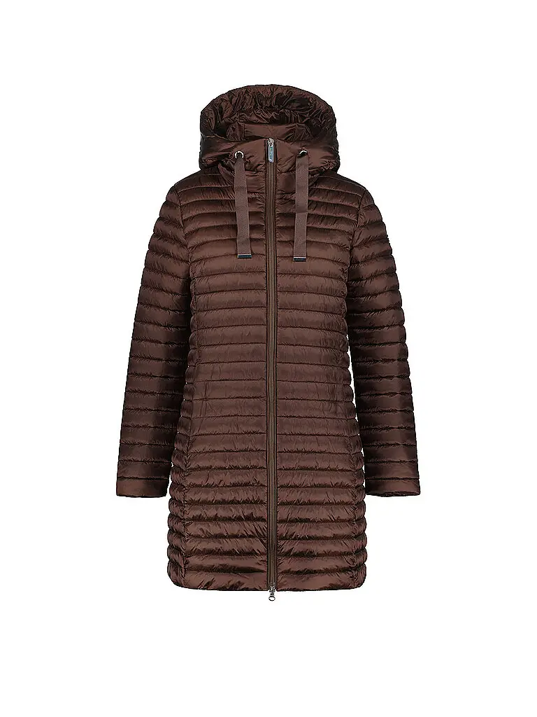 Cappotto invernale da donna Hietois con cappuccio rosso scuro | L