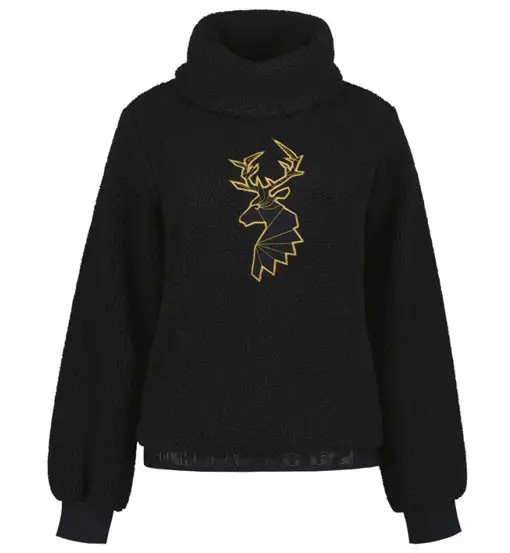 Iskola W - felpa in pile - donna Black