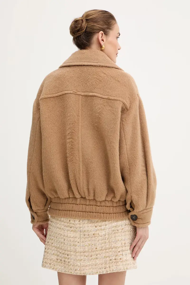 cappotto in lana Beige miniatura 3