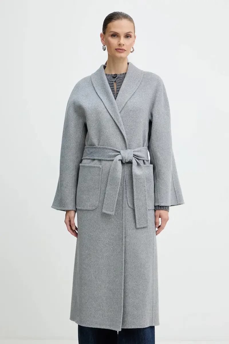 cappotto in lana colore grigio 542325 miniatura 4