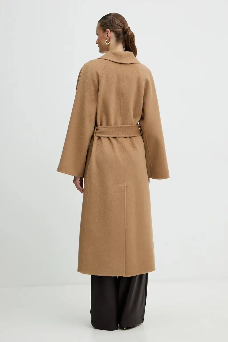 cappotto in lana colore marrone 542325 miniatura 3