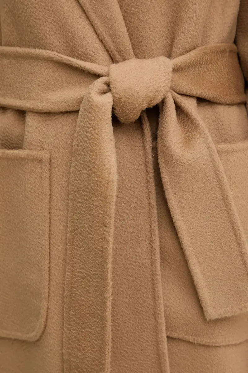 cappotto in lana colore marrone 542325 miniatura 5