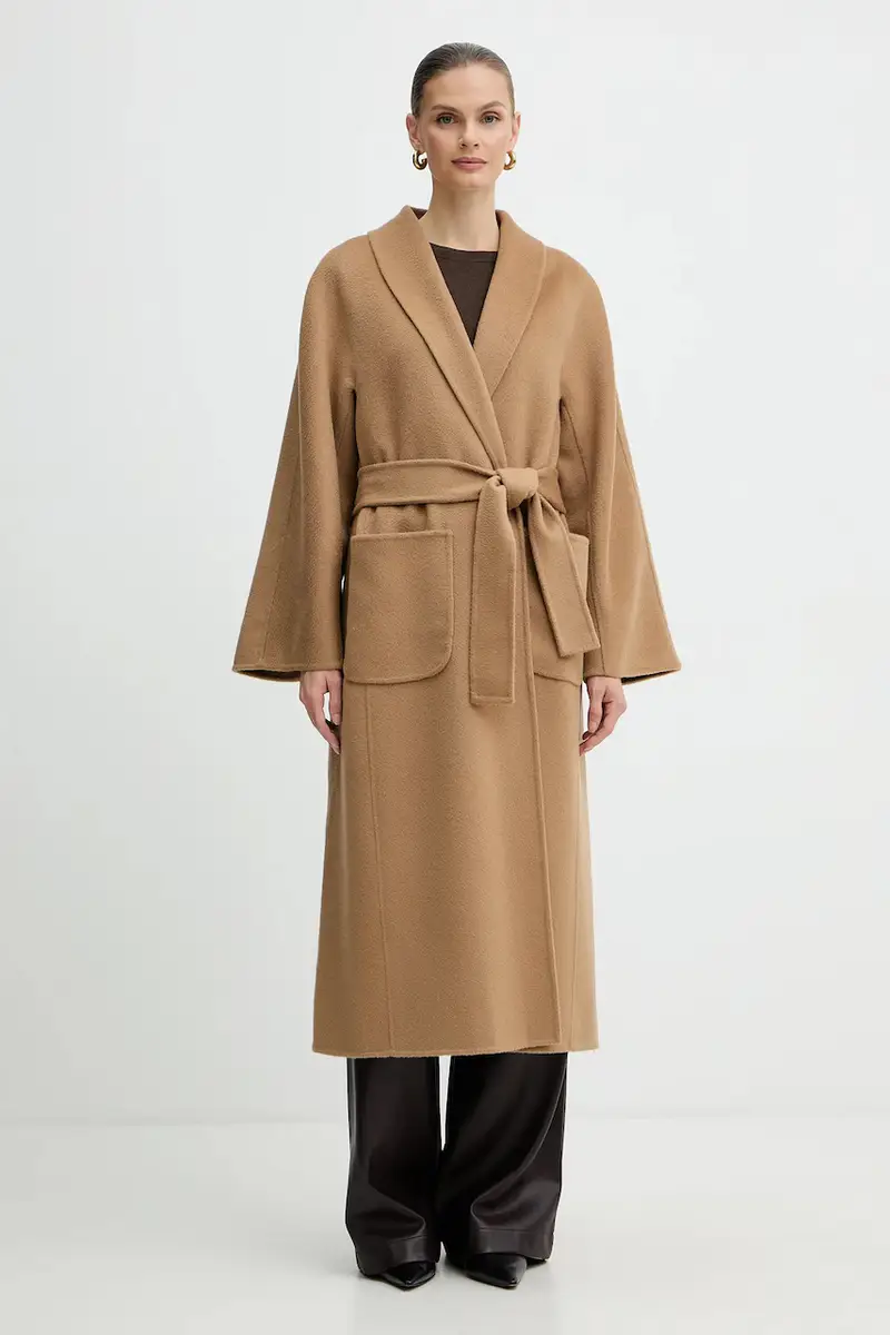 cappotto in lana colore marrone 542325