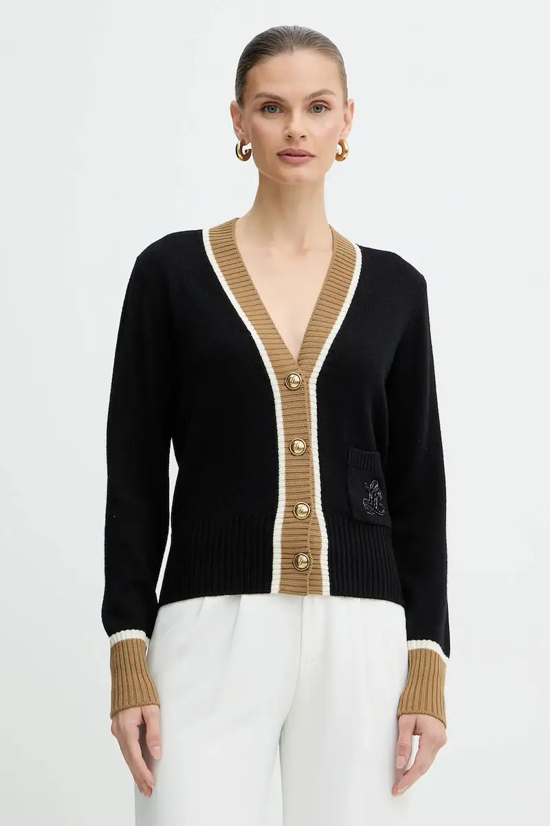 Luisa Spagnoli Cardigan Donna Nero 3890139