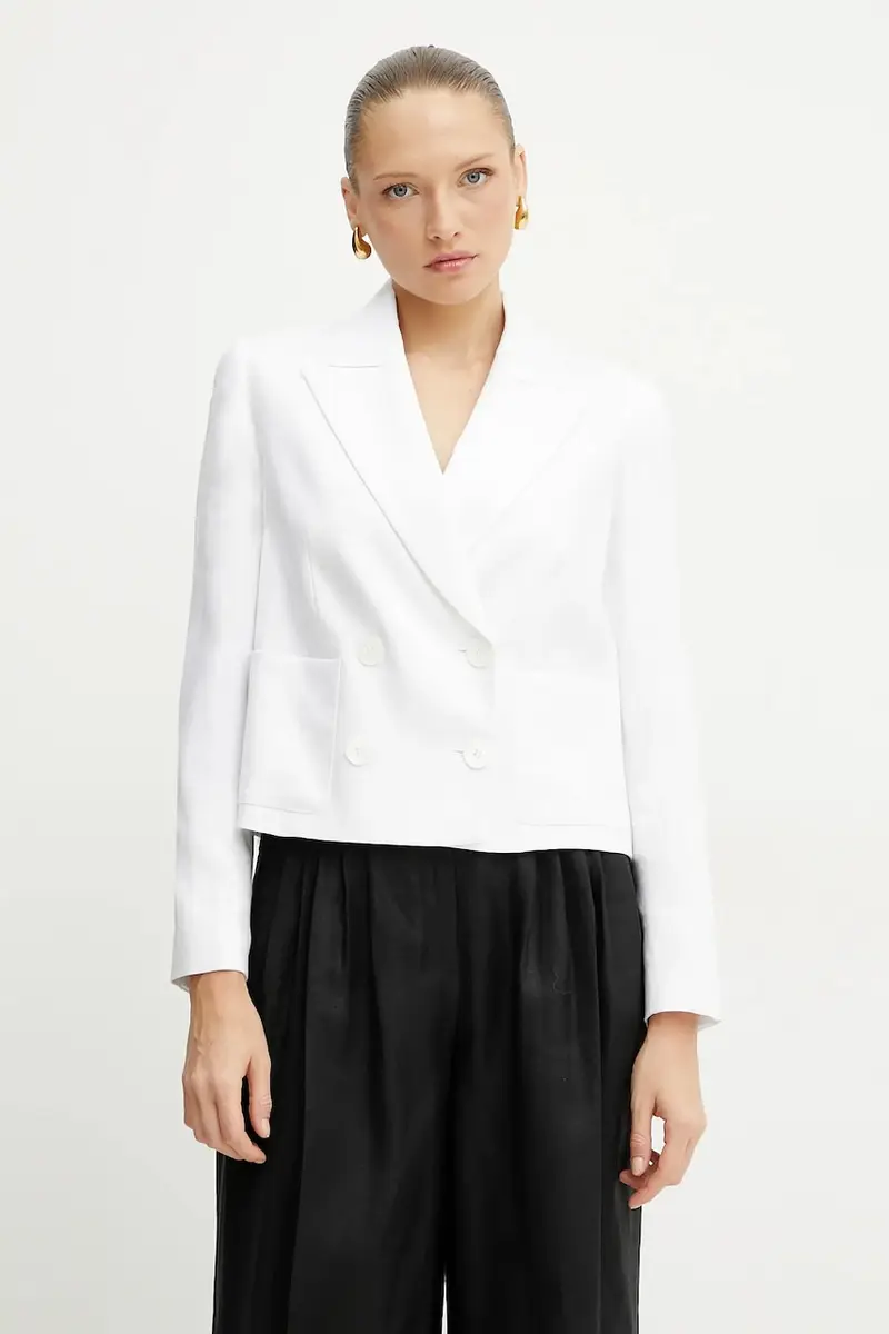 giacca in lino colore bianco 542051