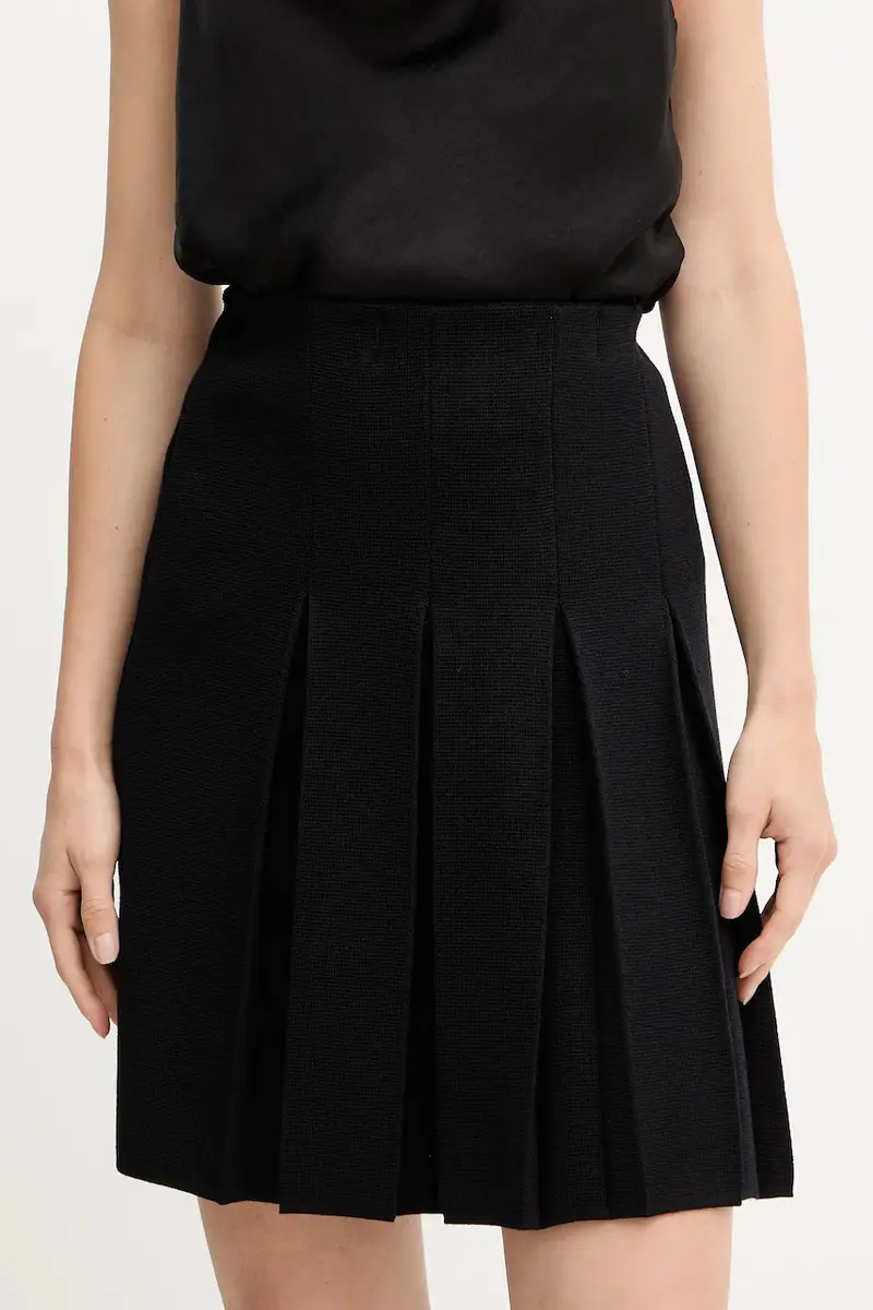 gonna in lana colore nero 100092