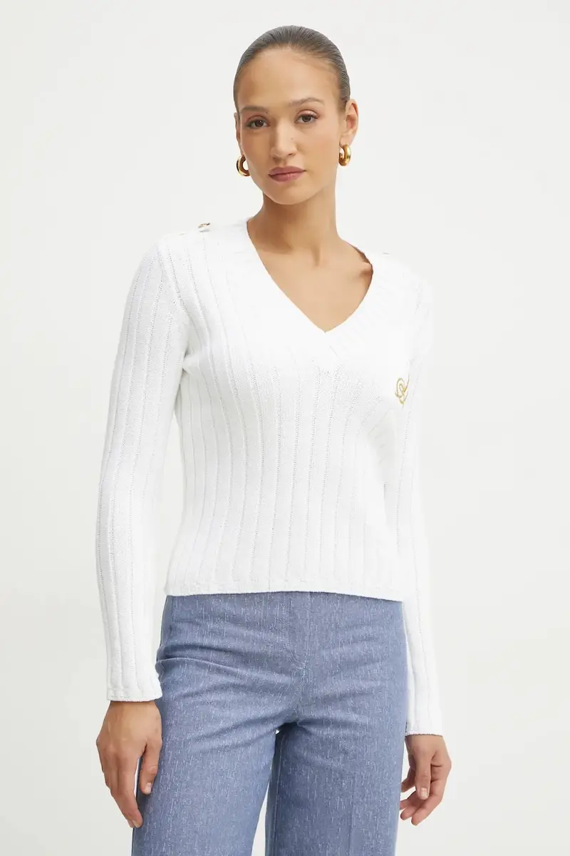 maglione in cotone donna colore bianco 58581