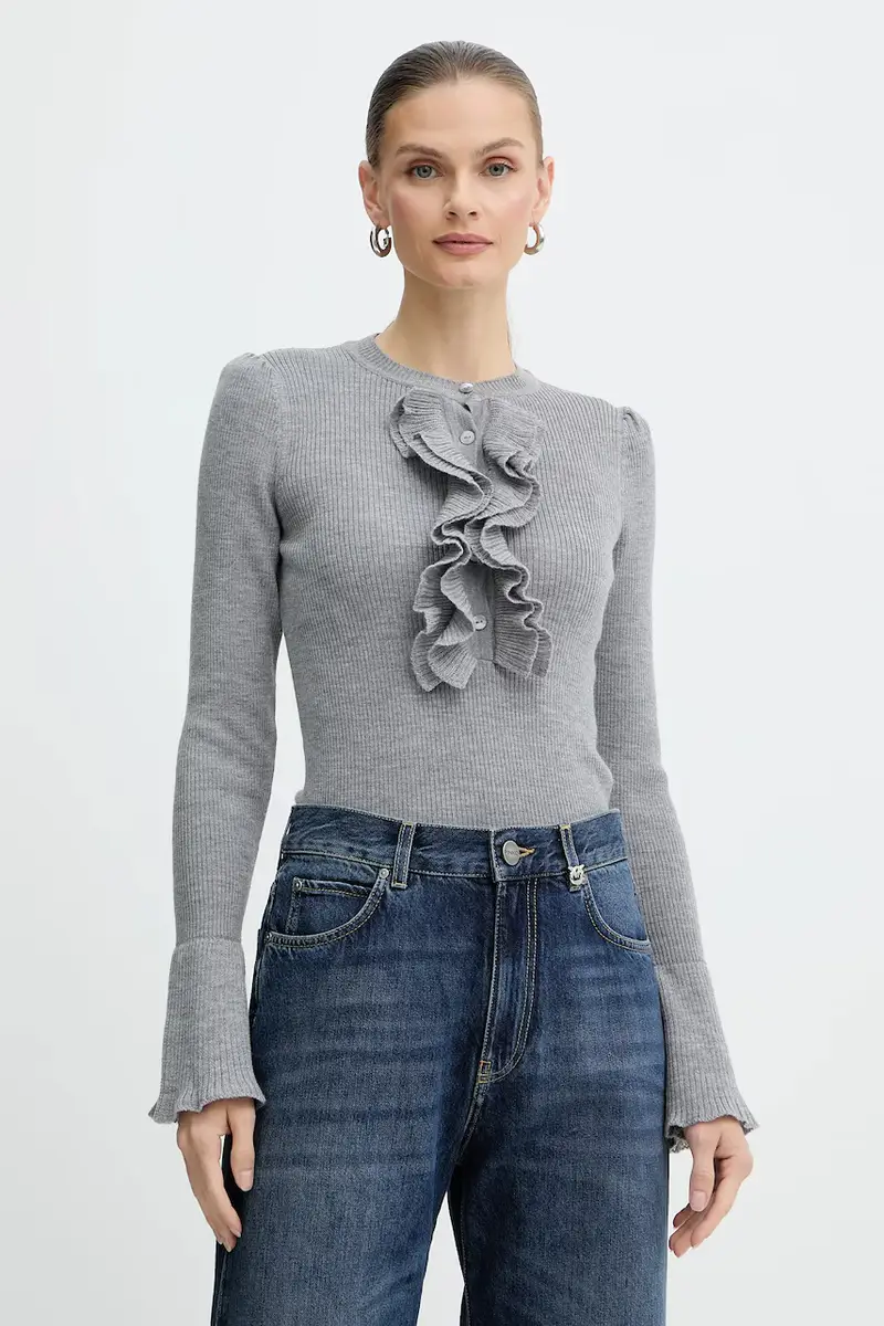 maglione in lana donna colore grigio 100114