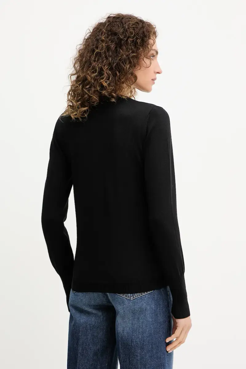 maglione in lana donna colore nero 100104 miniatura 3