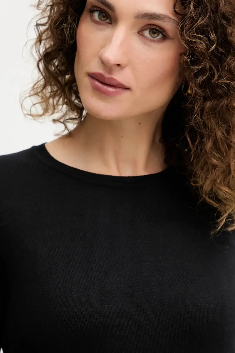 maglione in lana donna colore nero 100104 miniatura 4