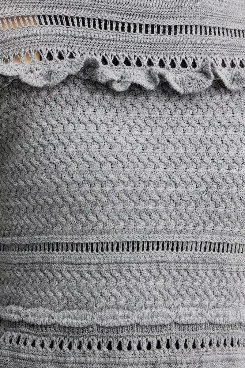 maglione in lana Grigio miniatura 5