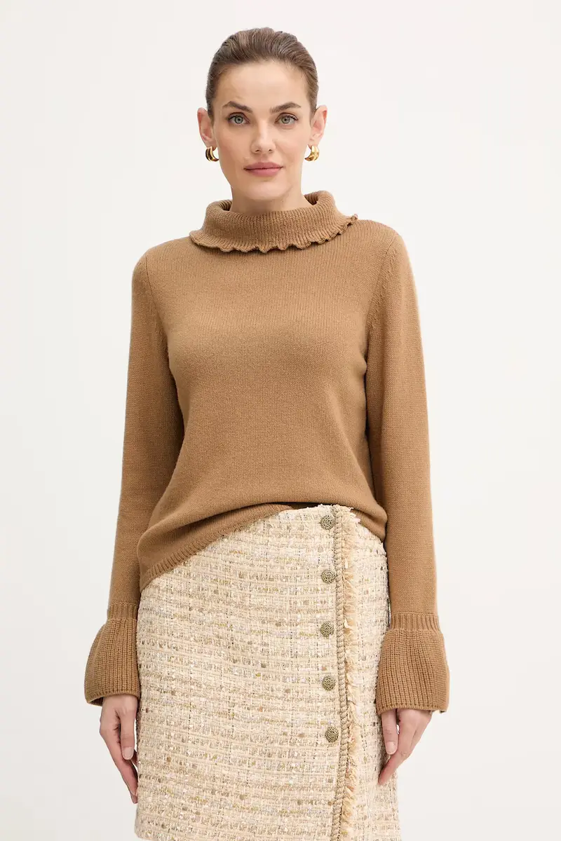 maglione in lana Marrone