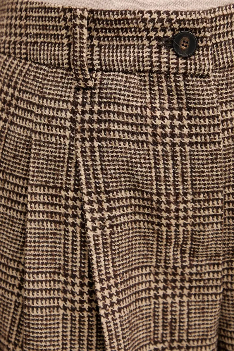 pantaloni con lana colore marrone 542379 miniatura 4