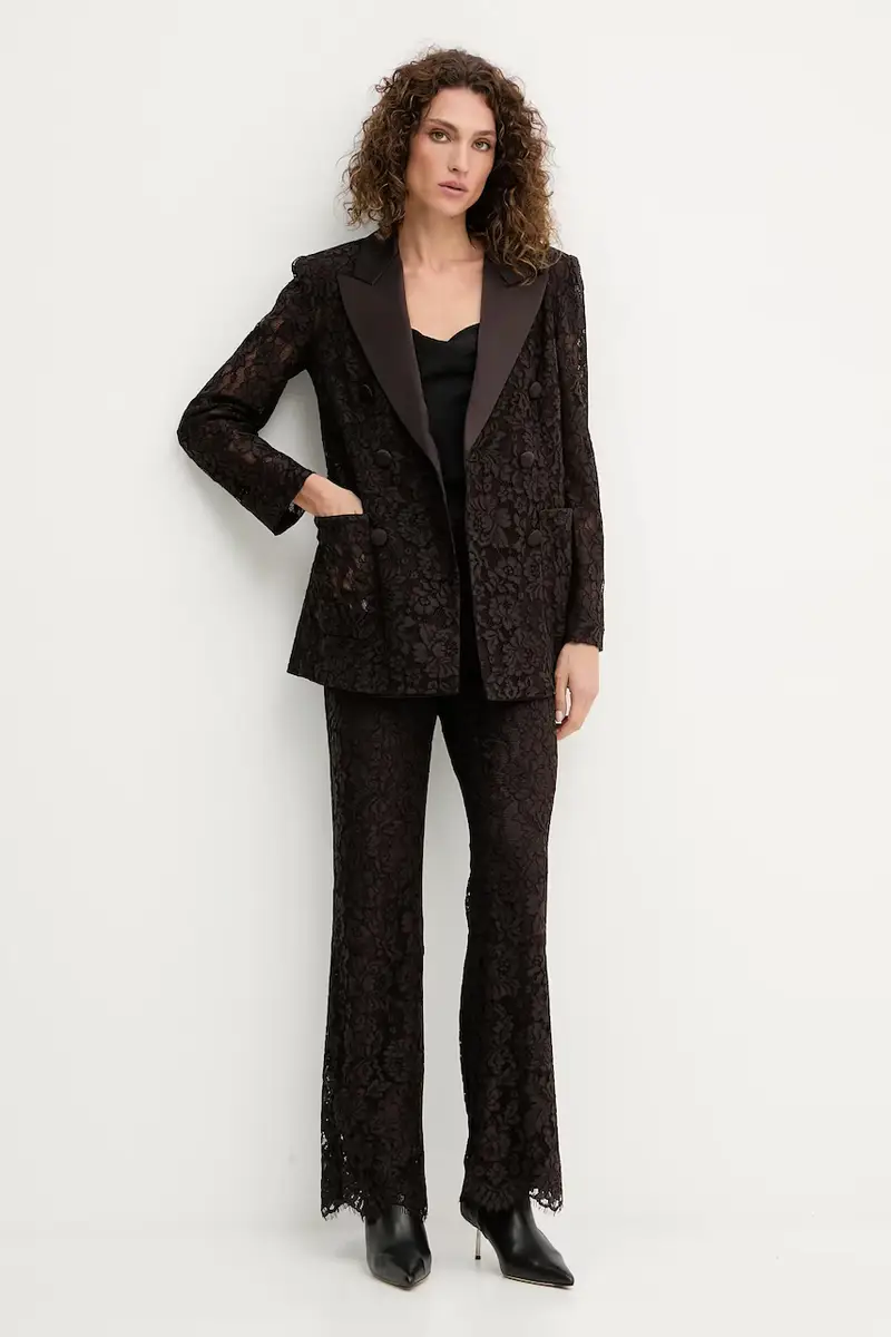 pantaloni donna colore marrone 542346 miniatura 2