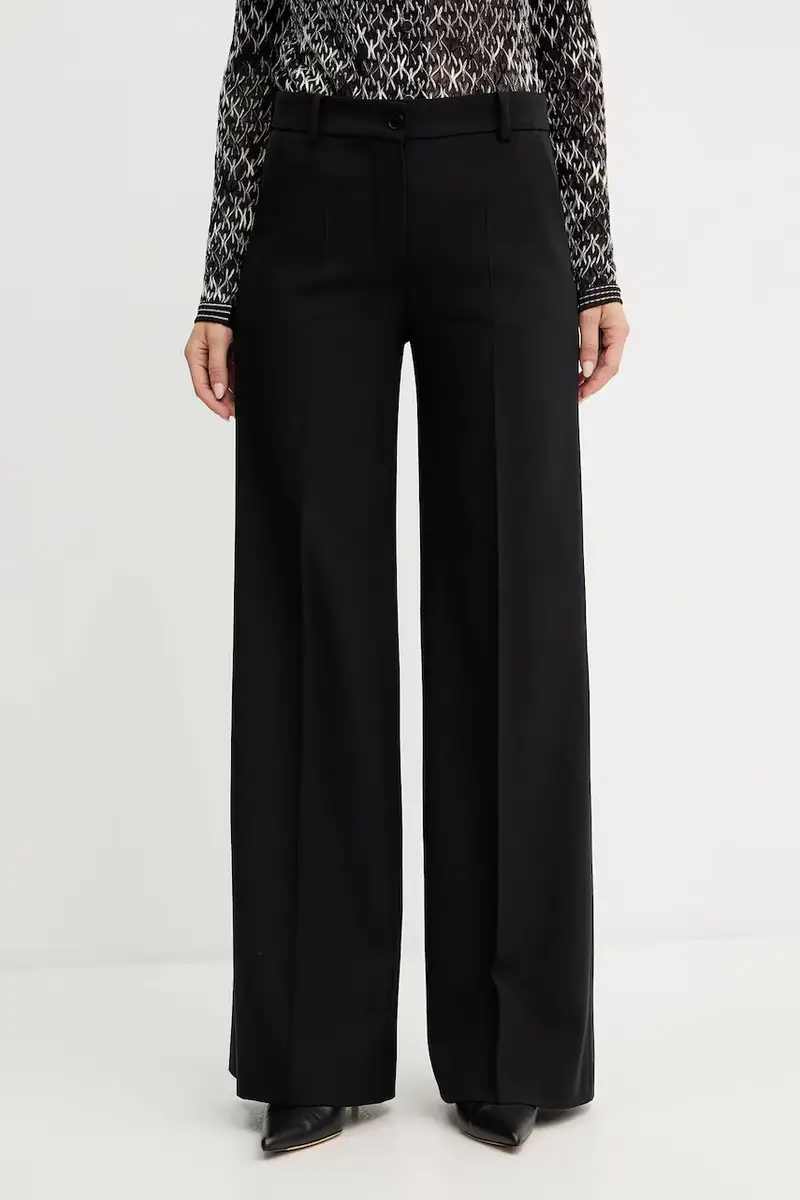 pantaloni in lana donna colore nero 542476