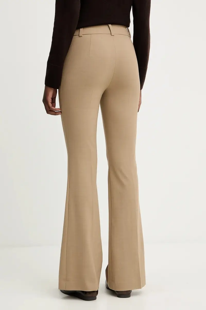 pantaloni in misto lana donna colore verde 542617 miniatura 3