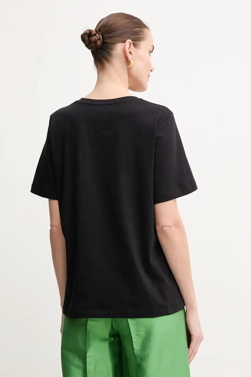 Luisa Spagnoli T-shirt Donna Nero 3151052 miniatura 3