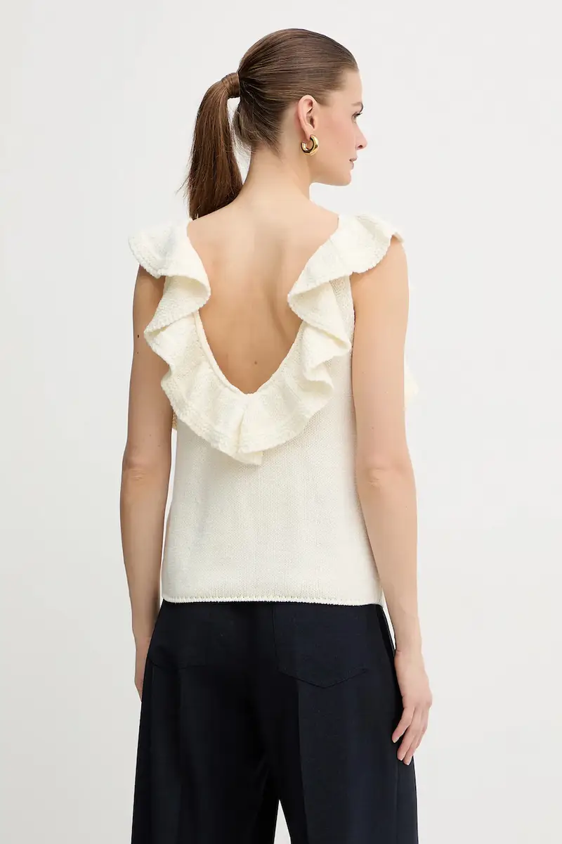 Luisa Spagnoli Top Beige 4094141 miniatura 3