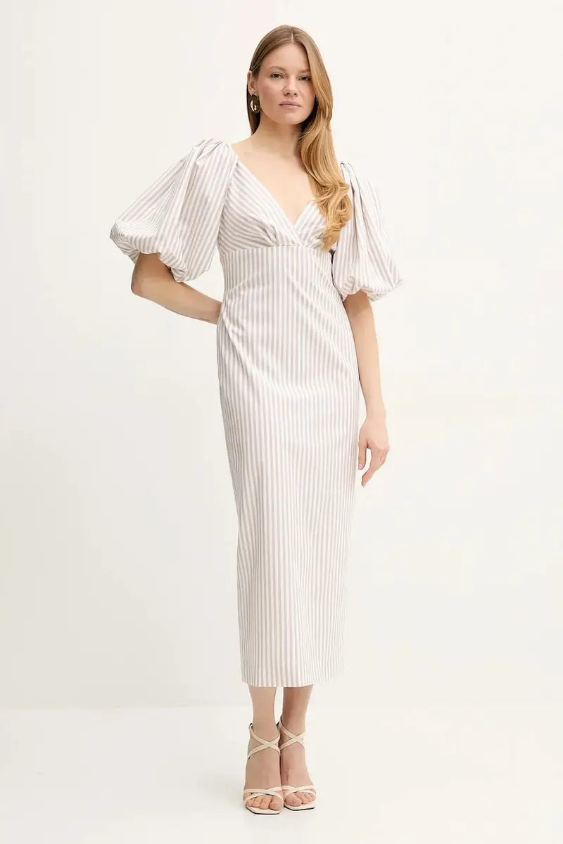 vestito in cotone colore bianco 542277