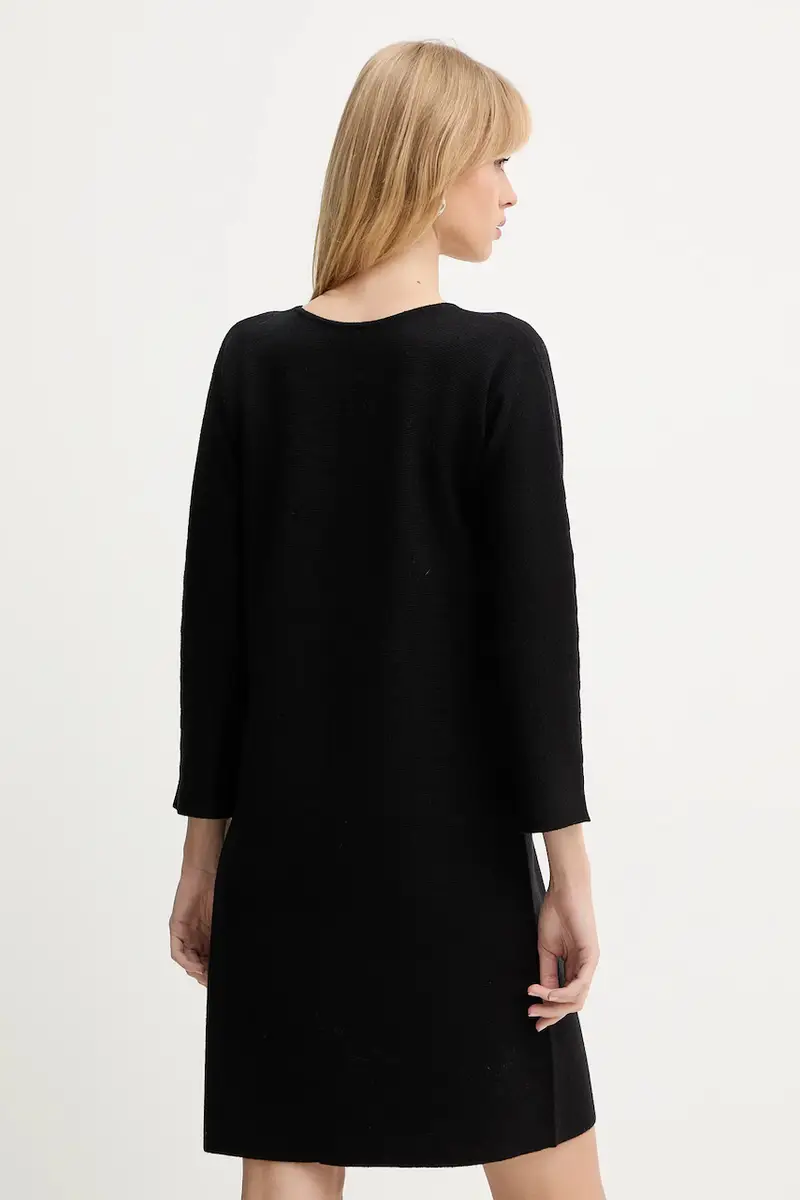 vestito in lana colore nero 100057 miniatura 3