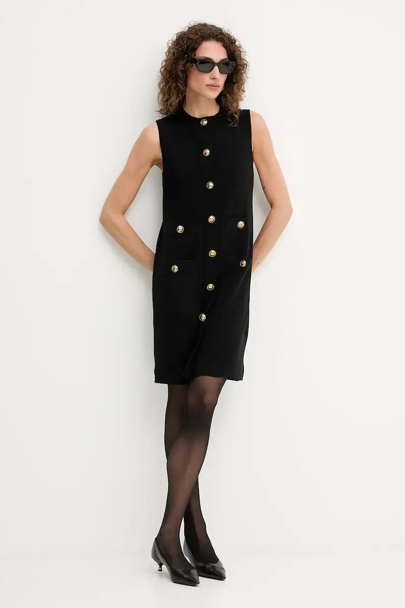 vestito in lana colore nero 100065 miniatura 2