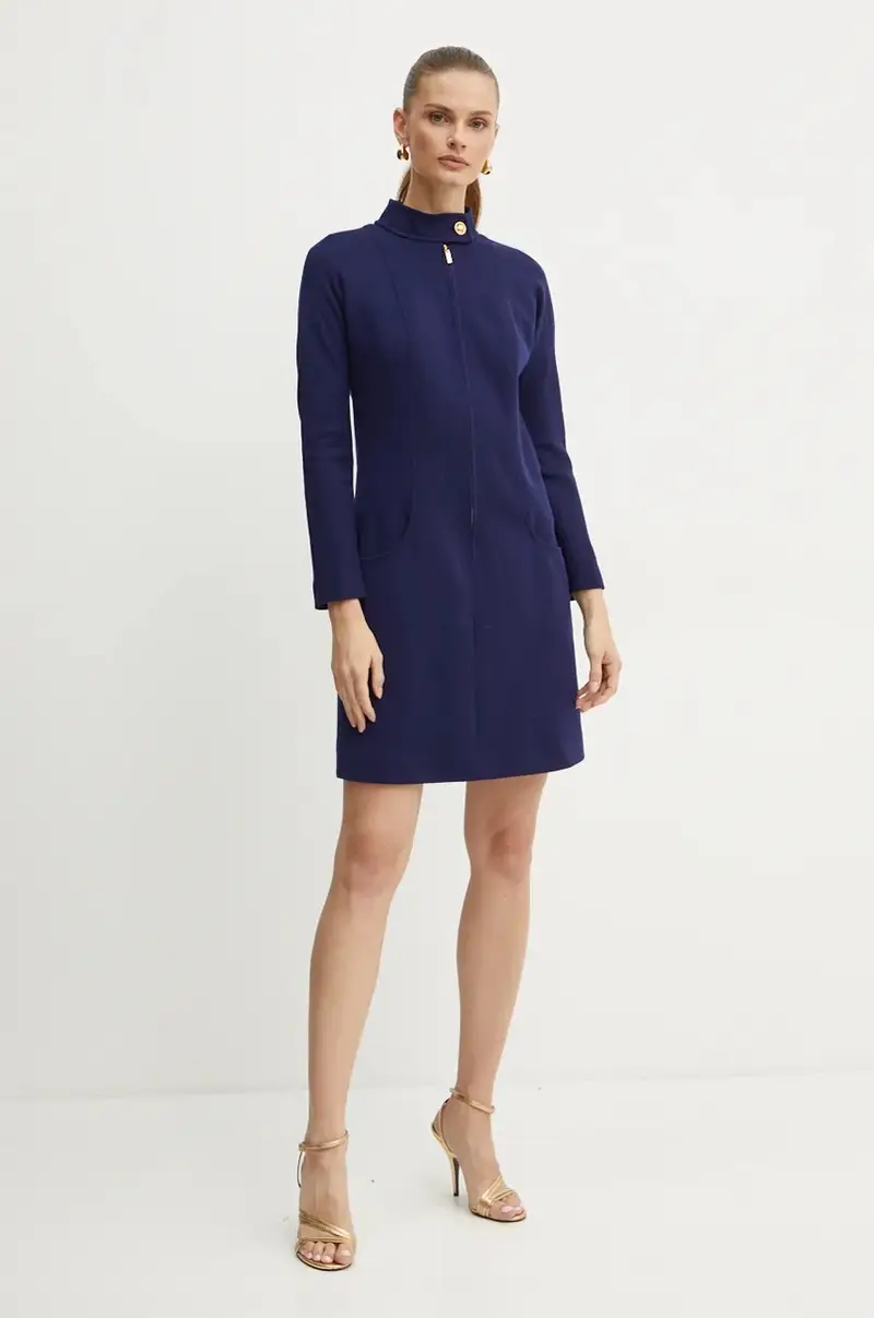 vestito in lana MARILINA colore blu 541495