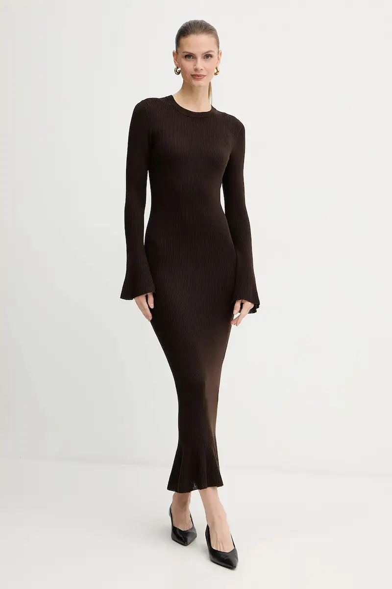 vestito in lana Marrone