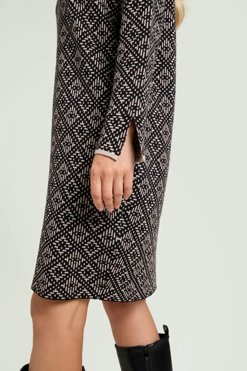 ABITO JACQUARD IN MAGLIA Donna miniatura 3