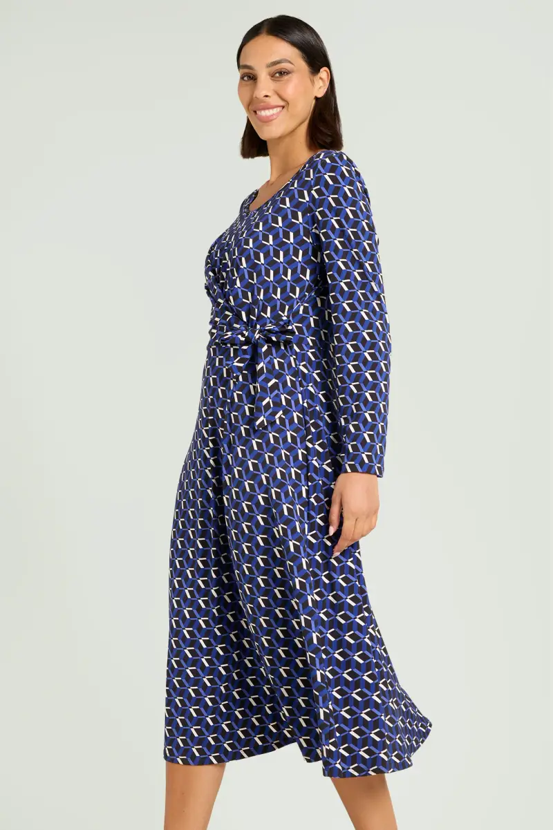 ABITO STAMPATO FIT & FLARE Donna miniatura 3